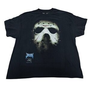 Friday the 13th Jason Voorhees People Go Missing Round Here Graphic Tee 1X‎ NWOT